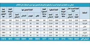 الاستئناف فصلت في 51164 قضية عام 2024 بزيادة 7.3%