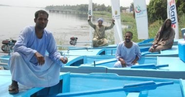 فرحة صيادي قرية النمسا بتسليم مراكب وأدوات صيد برعاية التحالف الوطني بالأقصر