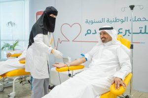تفاعلاً مع مبادرة ولي العهد.. الراجحي يشارك في الحملة الوطنية للتبرع بالدم