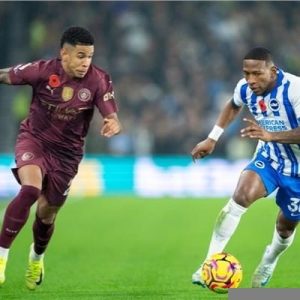Composition officielle du match Manchester City vs Brighton en Premier League anglaise : Quelle est la situation d'Omar Marmoush ?
