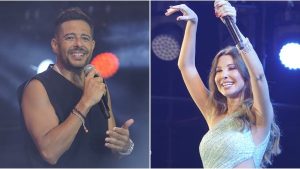 محمد حماقي ونانسي عجرم يشعلان حفل مهرجان مراسي | صور جديدة