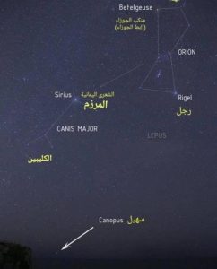 الإمارات للفلك: ظهور سهيل يبشر بانكسار القيظ