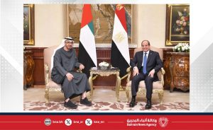الرئيس المصري يستقبل رئيس دولة الإمارات الذي يقوم بزيارة أخوية إلى مصر