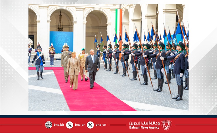 سمو ولي العهد رئيس مجلس الوزراء: مملكة البحرين والجمهورية الإيطالية تربطهما علاقات صداقة وتعاون تاريخية وثيقة