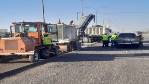 Lancement du projet de maintenance et d'amélioration de la route désertique entre Al-Humeima et Al-Qweira