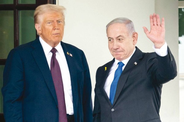 ترامب يستقبل نتنياهو في البيت الأبيض لإجراء محادثات بشأن غزة