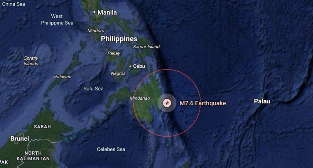 زلزال بقوة 7.4 درجة يضرب جنوب الفلبين.. وتحذيرات من تسونامي | صحيفة الخليج