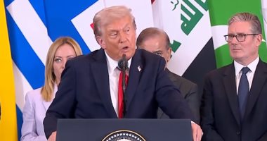 تليفزيون اليوم السابع يستعرض أبرز تصريحات ترامب خلال قمة شرم الشيخ للسلام