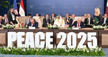 نجوم الكرة يثمنون نتائج قمة شرم الشيخ للسلام.. غريب: انتصار حقيقى يرسخ دور مصر الريادى.. إمام: مواقف أم الدنيا تاريخية.. ريان: يُمهد للاستقرار.. الصقر: يدعو للفخر.. أبو الدهب: شكرا للسيسى.. وناجى: بلدنا كبيرة