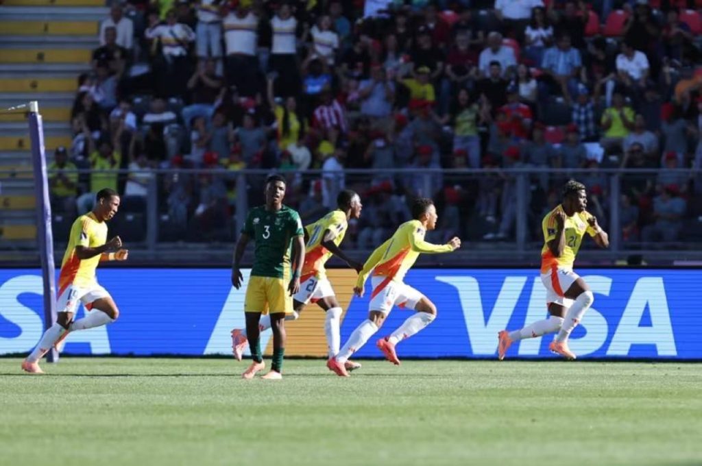 المنتخب الكولومبي يهزم جنوب أفريقيا ويتأهل لربع نهائي مونديال الشباب