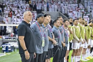 أمنية مطر الصهباني وإسماعيل راشد قبل المواجهة المرتقبة أمام قطر